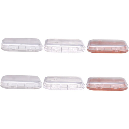 Nail Storage Boxes Set 6pcs Multi-function Portable Nail Holders