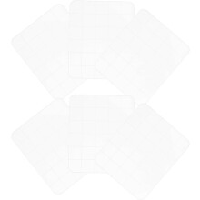 Ensemble de 6 blocs de tamponnage en acrylique quadrillés pour scrapbooking et loisirs créatifs