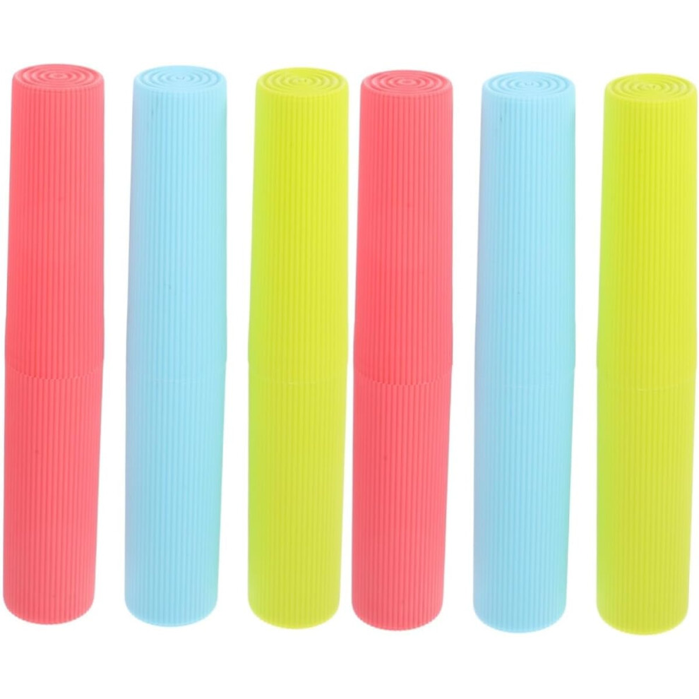 Hkhbjs 6Pcs Portable Toothbrush Holder Case For Travel Lightweight And Toothbrush Storage Case