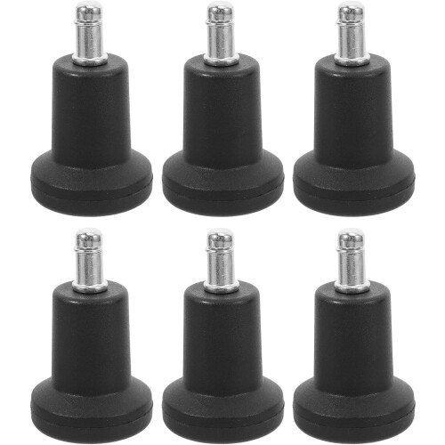 Lot de 6 roulettes de rechange fixes de 5 cm (2 pouces) pour chaise de bureau.