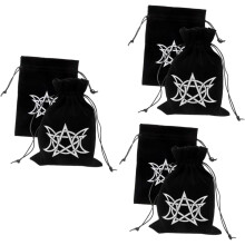 6er-Pack Tarotkartenbeutel mit Kordelzug, kleine Reise-Aufbewahrungstasche für Tarotkarten, Anfänger, Reißverschluss