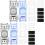 6pcs Universal Swim Goggles Strap Buckles Set, Black and Blue Plastic Clips Replacement 1