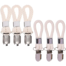 6 Stück Handtuchhaken mit Aufhängeclips, aus Baumwoll-Eisen-Material, verschleißfest, leicht, verhindern das Hängenbleiben von Handtüchern