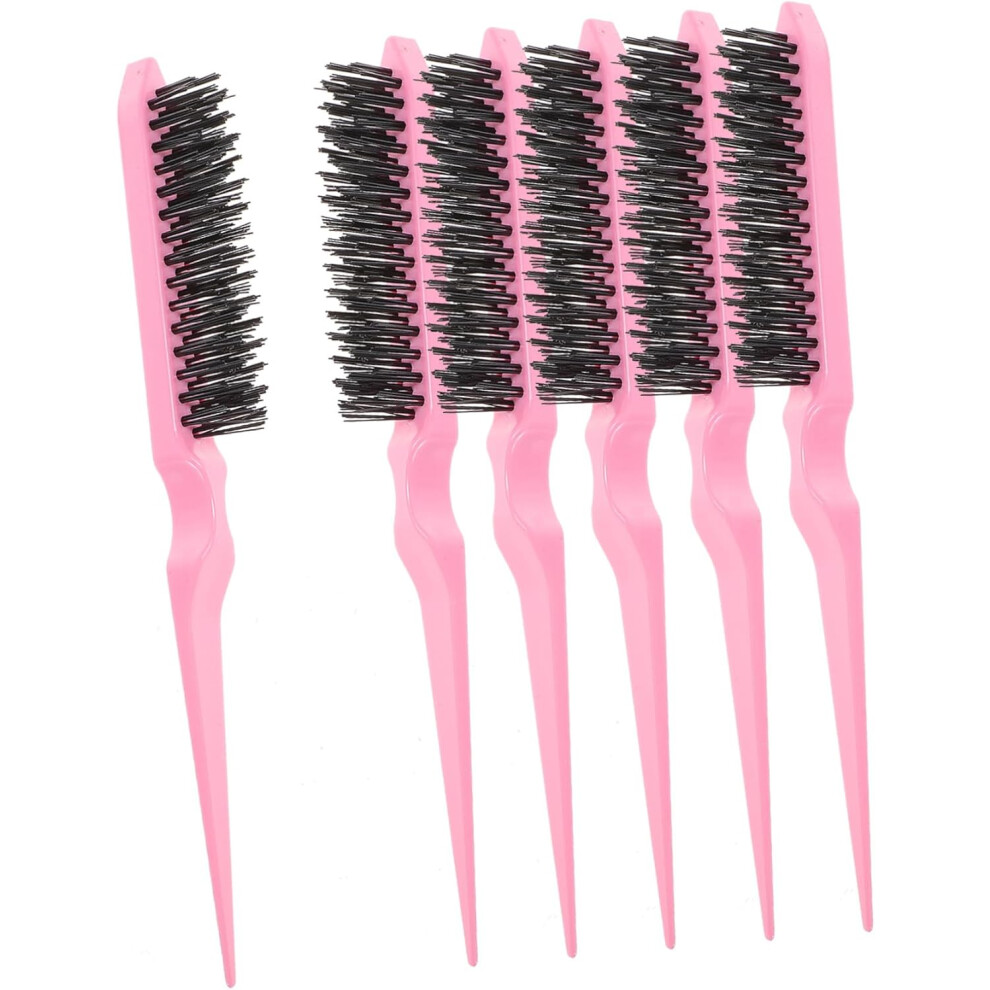 Hkhbjs 6Pcs Professional Hairdressing Teasing Combs With Comfortable Touch And Abs Material