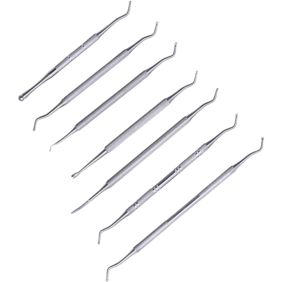 Hkhbjs Silver Nail Polish Remover Manicure Tools Cuticle Pusher Trimmer Stainless Steel Portable