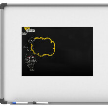 2 feuilles d'autocollants effaçables à sec amovibles pour tableau noir, format A4 (297 x 210 mm).