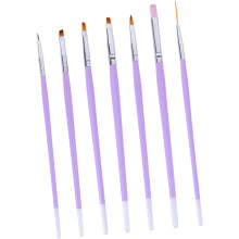 7pcs Nail Art Line Painting Pens Thin Liner Drawing Manicure Tools Set for Uv Gel Design and Crystal Flower Carving