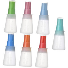 7-teiliges Set aus lebensmittelechten Silikon-Ölflaschenbürsten, hitzebeständigen Ölspendern
