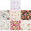 Floral Fabric Material DIY Patchwork Cotton Cloth for Craft Lovers 7-Color Assorted Plain Weave 1