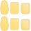 6pcs Silicone Saxophone Side Key Risers Replaceable Yellow Protective Covers 1