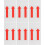 6Pcs Directional Arrow Indicator Stickers Equipment Warning Arrow Decals Self-Adhesive Caution Labels 1