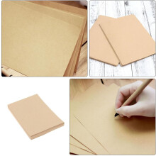 100 Blatt Vintage B5 Buchbinderpapier 18 x 25 cm Blanko-Schreibpapier