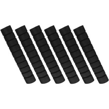 Lot de 6 poignées de barre de traction avec revêtement antidérapant en mousse et coussinets souples amovibles pour les mains.