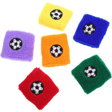 6Pcs Sports Wristbands Sweatbands for Colorful Wrist Bands Football Party Favors Sports Wrist Support