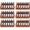 Porte-savon robuste et sec, en matière synthétique, lot de 6, marron. 1