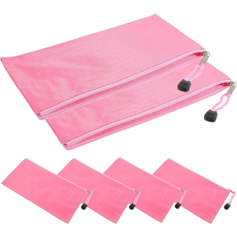 Hkhbjs Pink 6Pcs Canvas Sanitary Pad Storage Bag Tampon Pouch Menstrual Pad Container Portable Period Pouch