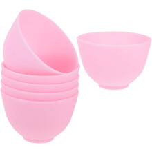 6 Silikon-Mischschalen für Gesichtsmasken, geeignet für DIY-Hautpflege, Beauty-Make-up, weiches Material, mittelgroß