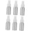 6er-Pack tragbare Aluminium-Reisesprühflaschen mit geriffeltem Griff 1