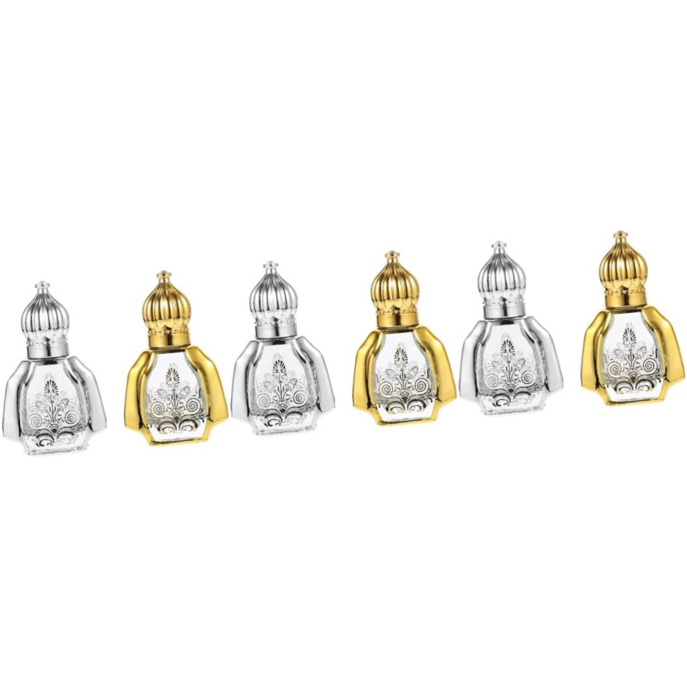 Hkhbjs 6Pcs Mini Perfume Roller Bottle Refillable Glass Bottles Roller For Essential Oil Tool For Storage Use