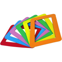 6-teiliges Set kreativer Fotohalter und Bilderrahmen (5 Zoll) aus magnetischem EVA-Material, schlichtes und elegantes Design
