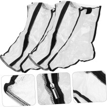 2pcs saco de sapato de poeira para botas de armazenamento essenciais de viagem Zipper bolsa protetora
