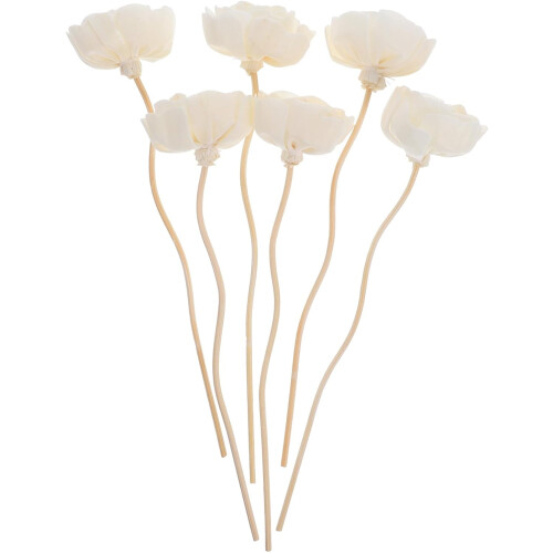 6 st rottingrörsdiffusorblommor 5 cm aromaterapi eterisk olja diffusor refill
