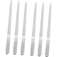 Professionelle Nagelfeilen, 6er-Pack, doppelseitig, aus Edelstahl, Schleifwerkzeug für die Maniküre