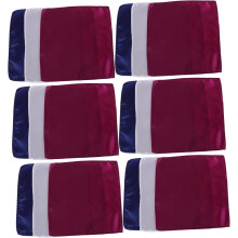 18er-Pack Herren-Einstecktücher aus weichem Satin mit präzisen Nähten und strapazierfähigen Kanten, verschiedene Farben, Weiß