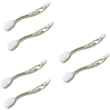 6pcs Multifunctional Double Head Anti-Slip Shoes Cleaning Brush Comfortable Handle