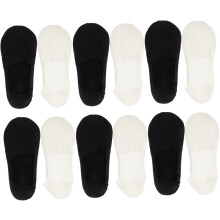Lot de 6 paires de chaussettes invisibles basses pour homme, en soie glacée respirante.