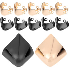 6 paires de protège-talons métalliques avec embouts invisibles pour orteils pointus,