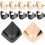 6 Pairs Metal High Heel Protectors Covers with Invisible Pointed Toe Caps, 1