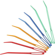 8pcs Multi-Color Large Eye Curved Tapestry Needles Set, Aluminum Yarn Darning Needles