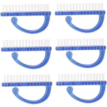 6-dielna kefka na prach na čistenie nechtov a manikúru na odstraňovanie prachu z nechtov a umeleckých diel
