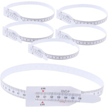 Mètre ruban souple blanc pour mesurer le tour de tête et la taille de bébé (lot de 6), léger et portable.