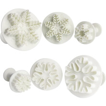 Moule à biscuits en silicone (lot de 6) pour la confection de gâteaux et de gâteaux de Noël. Antiadhésif et de qualité supérieure.