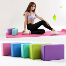 2 stuks roze EVA-yogablokken van verdikt materiaal voor dans en fitness, antislip oefenblokken voor balans