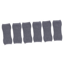 6er-Pack kurze Kniebandagen aus Kaschmirgewebe mit elastischem Webmaterial für Sport, warme Knieschoner und Knieschutz