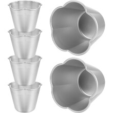 6 moules à muffins antiadhésifs en alliage d'aluminium résistant à la chaleur et haute dureté, pour la pâtisserie