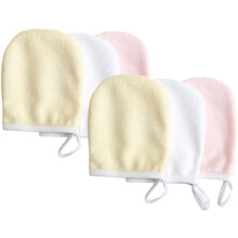 stuks herbruikbare make-up remover pads van superfijne vezels, gezichtsreinigingshandschoenen voor het afvegen van make-up, willekeurige kleur.