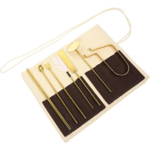 Räucherform, chinesisches Räuchergefäß-Set, Messing, ergonomischer Griff, rutschfestes Design, goldene Farbe, geeignet