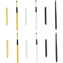 Lot de 6 pinceaux à lèvres avec capuchons, applicateurs de maquillage portables pour femmes, embouts bioniques