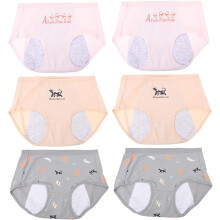 6er-Pack Essentials Damen Auslaufsichere Menstruationsunterwäsche Bequeme Slips Atmungsaktiv Flexibel