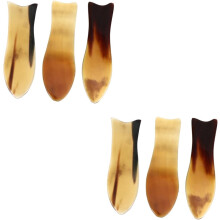 6-teiliges Gua Sha-Werkzeug mit Hornschaber für die Körpermassage, natürliches Hornschaber-Massagebrett