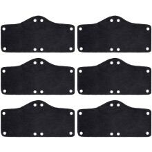 6pcs Black Washable Cotton Helmet Sweatband Liners for Hard Hat Breathable Sweat Protection Pads
