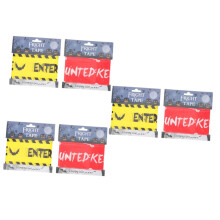 6pcs Halloween Warning Tape Halloween Warning Line Caution Tapes for Outdoor Decor Decorations Caution Safety