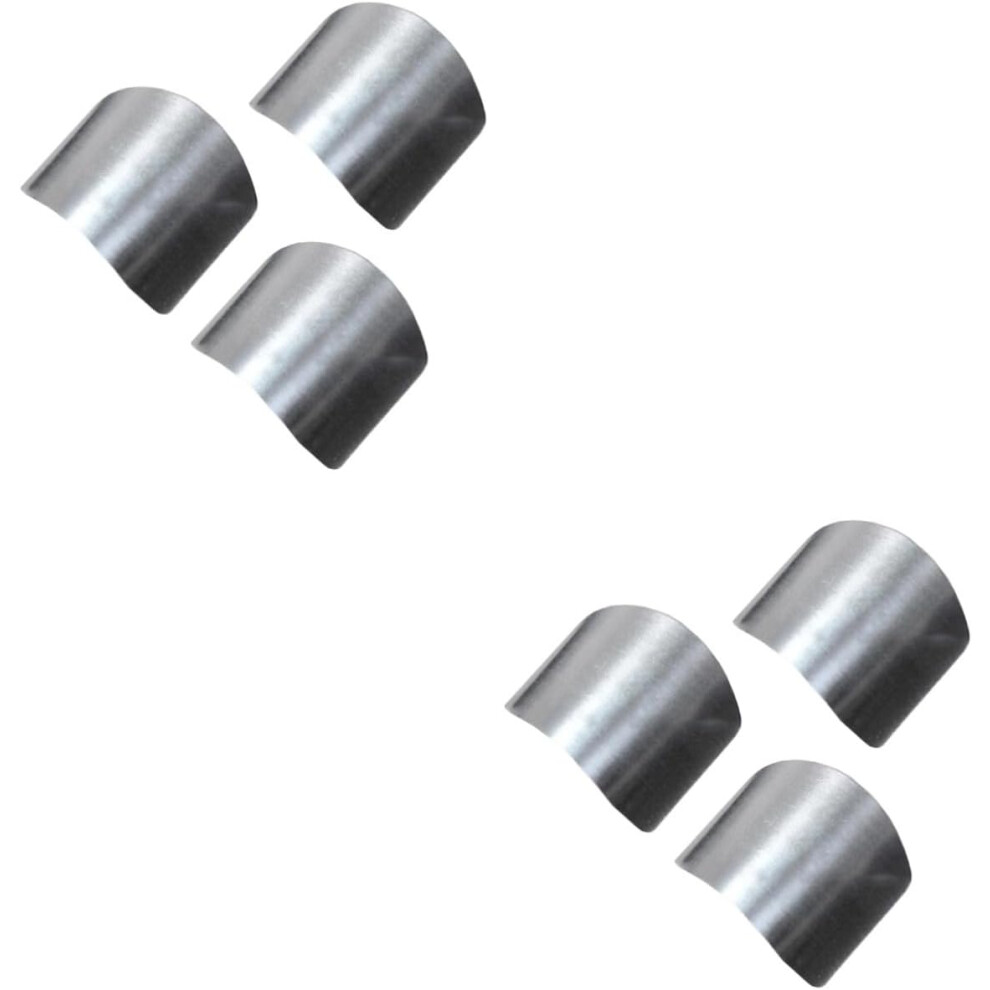 Hkhbjs 6Pcs Stainless Steel Finger Protectors Hand Guards For Cutting Protection Kitchen Tools
