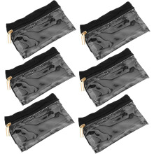 6 piccole bustine con cerniera per riporre gioielli, collane, bracciali e anelli, ideali per i viaggi.