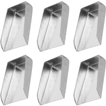 6pcs Jewelry Making Tools Stainless Steel Square Mini Bead Shovel Craft Spatula Flat Bead Sorting Shovel