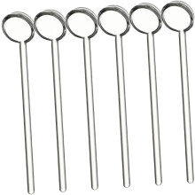 6-teiliges Set ergonomischer Mini-Dessertlöffel aus Glas zum Mischen von Kaffee, Tee und Desserts